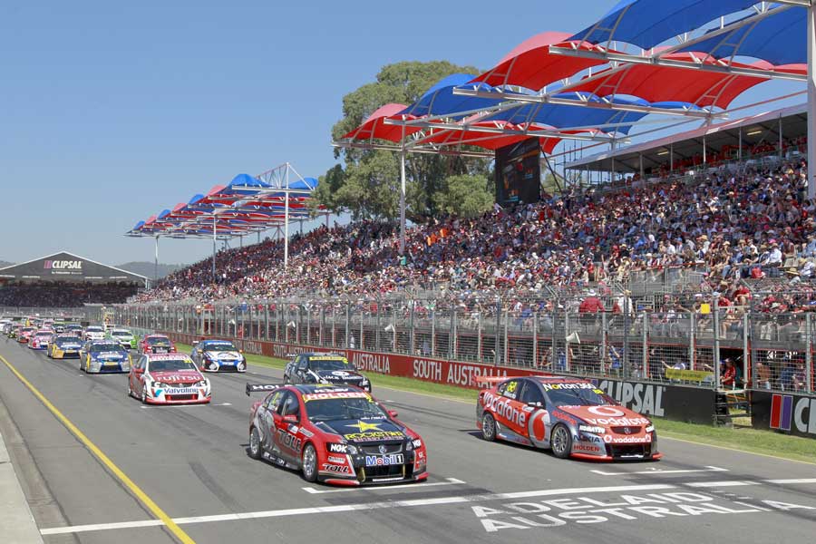 Adelaide Circuit grandstands Adelaide Circuit V8 Supercars Clipsal 500 Australian Grand Prix formula