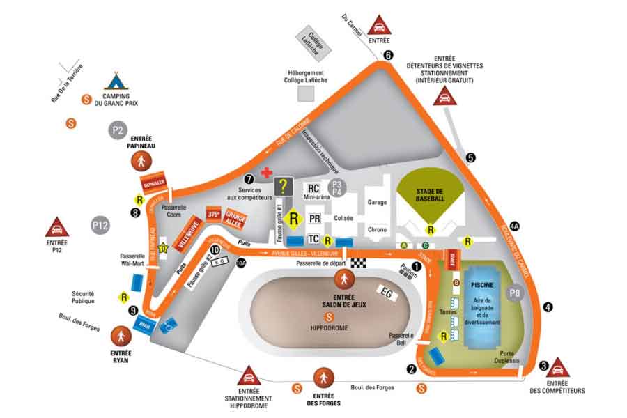 Circuit Trois-Rivieres map/track layout