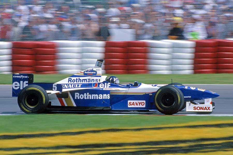Williams FW18 1996 lap formula Damon Renault