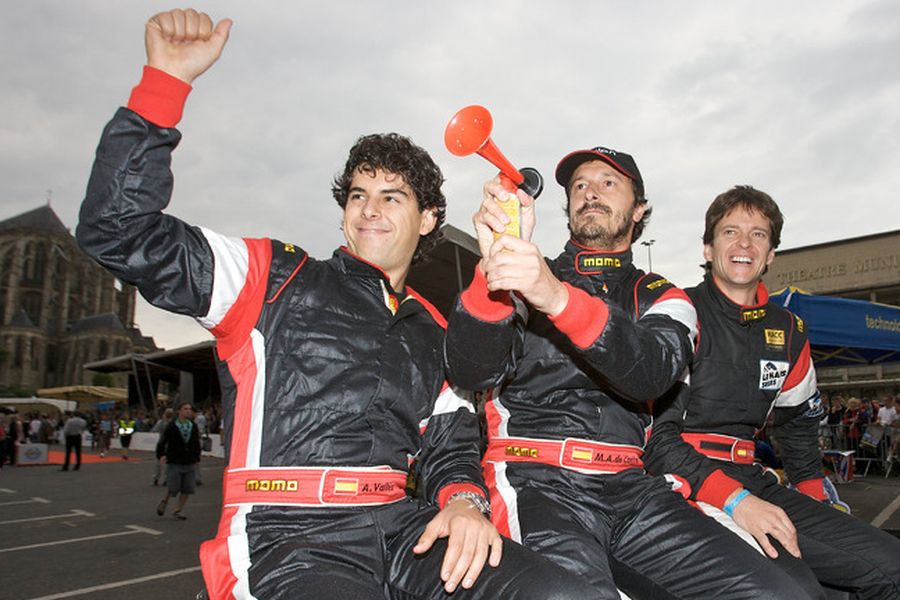 Adrian Valles (left) at 2008 Le Mans 24 Hours