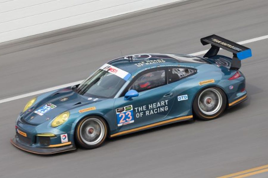 Alex Job Racing's Porsche 911 GT America in 2014