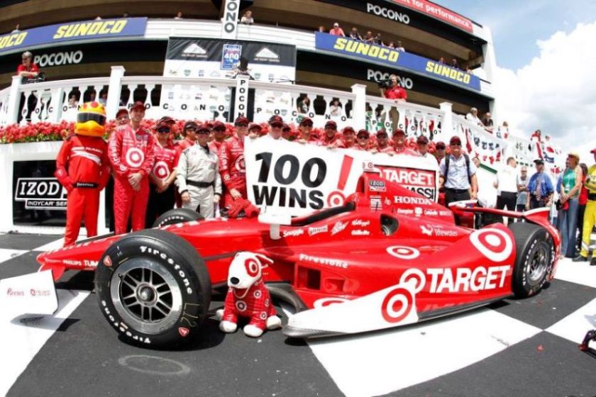 Chip Ganassi Racing, celebrating 100th CART/Indy victory in 2013