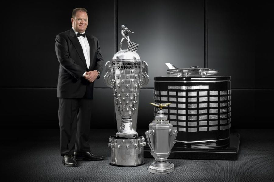 Chip Ganassi and his trophies