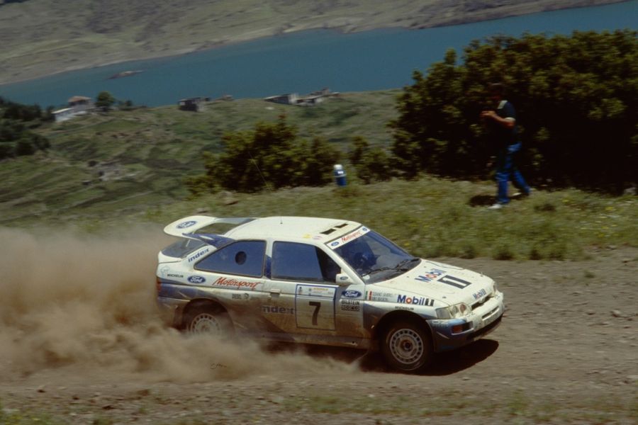 Miki Biasion's Ford Escort at 1993 Acropolis Rally
