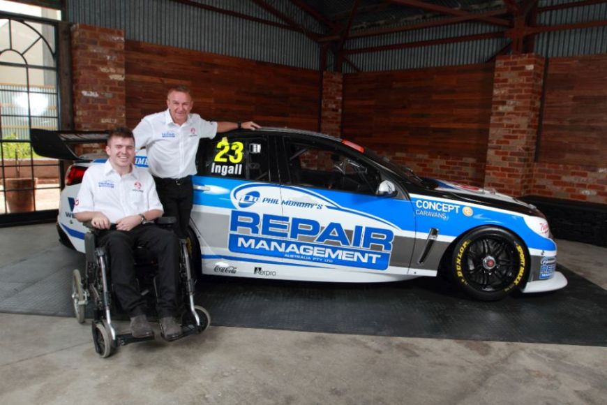 Lucas Dumbrell and Russell Ingall in 2014