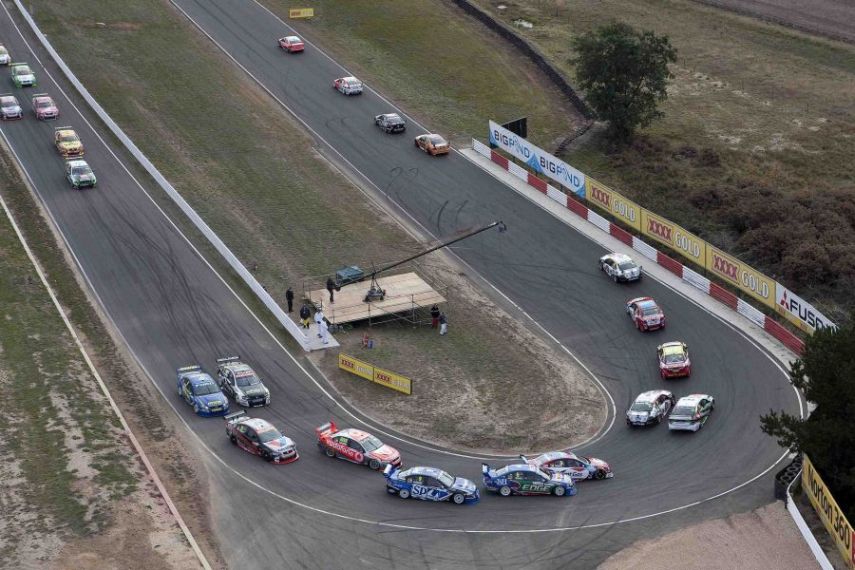 The famous hairpin at Symmons Plains Raceway