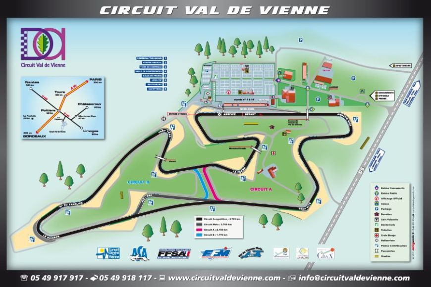 Circuit du Val de Vienne map Circuit du Val de Vienne map/track layout