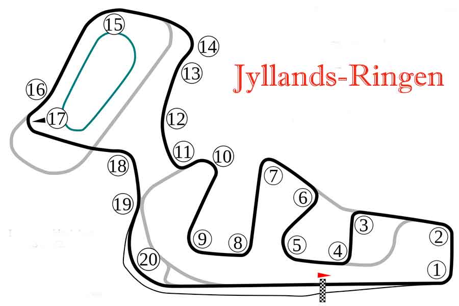 Jyllandsringen map, track layout, FDM til mere læs dtc log ind bestil feed kurser nyheder map 