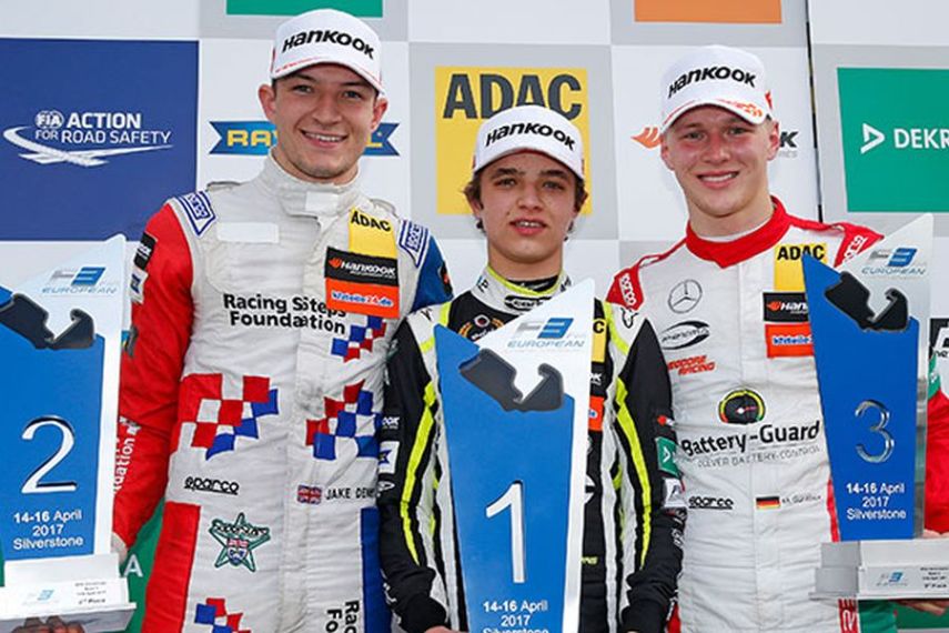2017 Formula 3 European Championship, Silverstone, Race 1 podium