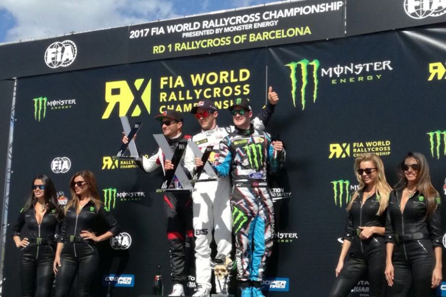 2017 Barcelona RX podium