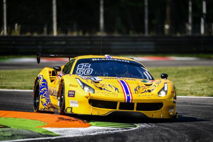 The #50 Ferrari started from pole and finished second