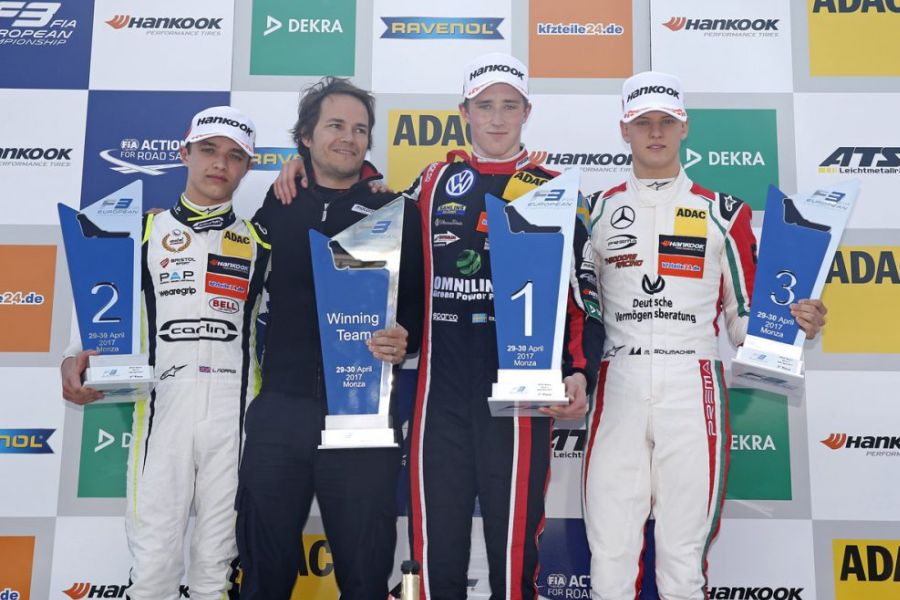 F3 Europe, Monza, race 2 podium