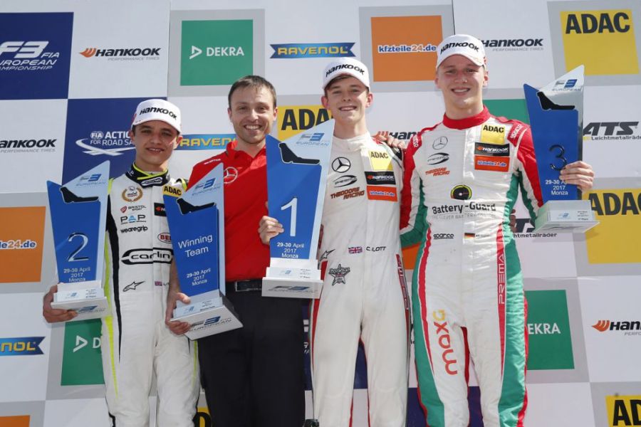 F3 Europe, Monza, race 3 podium