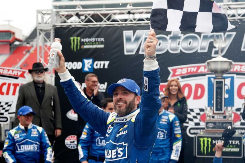 Second win in a row for Jimmie Johnson