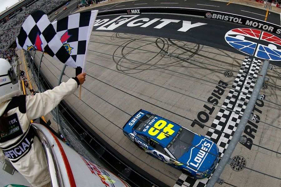 Jimmie Johnson at Bristol Motor Speedway