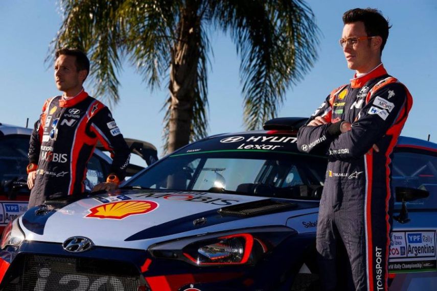Nicolas Gilsoul and Thierry Neuville at Rally Argentina