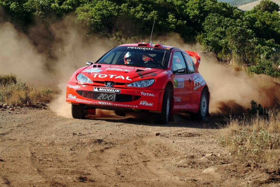 Nico Vouilloz was driving Bozian Racing's Peugeot 206 WRC in 2004 WRC season