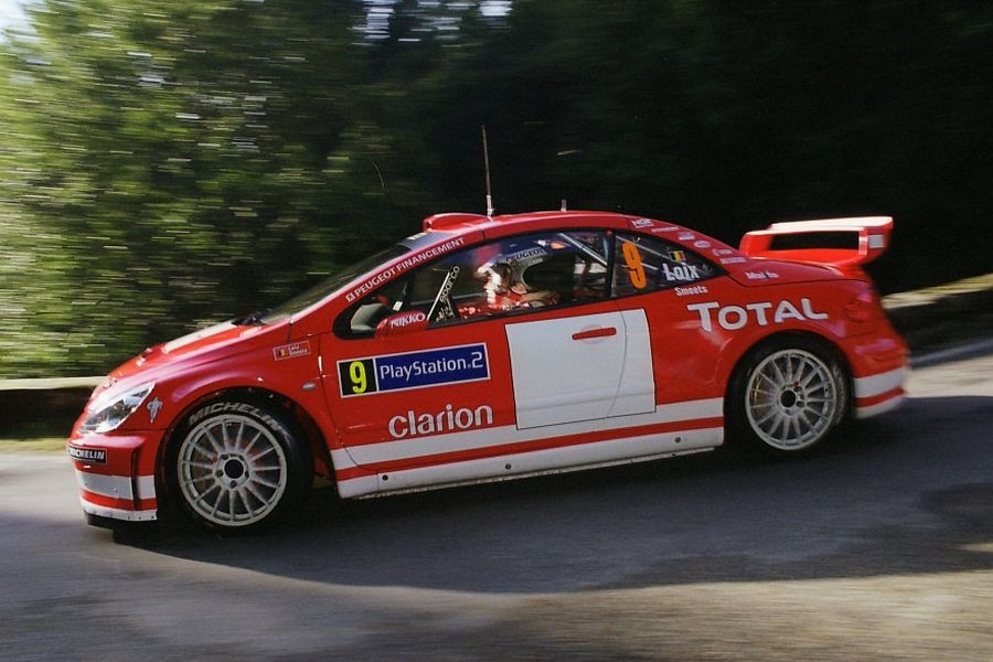Freddy Loix at 2004 Tour de Corse, Peugeot 307 WRC
