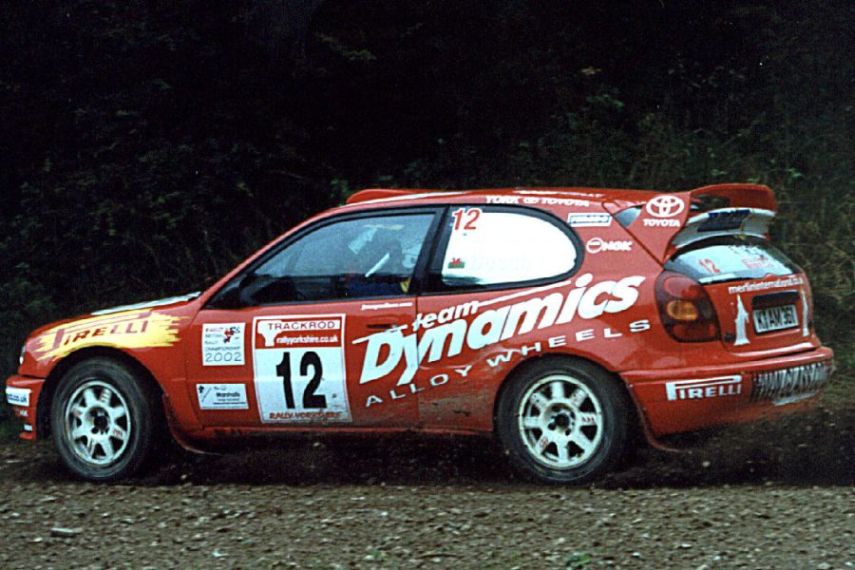 Jonny Milner was the British rally champion two times with Team Dynamics' Toyota Corolla WRC