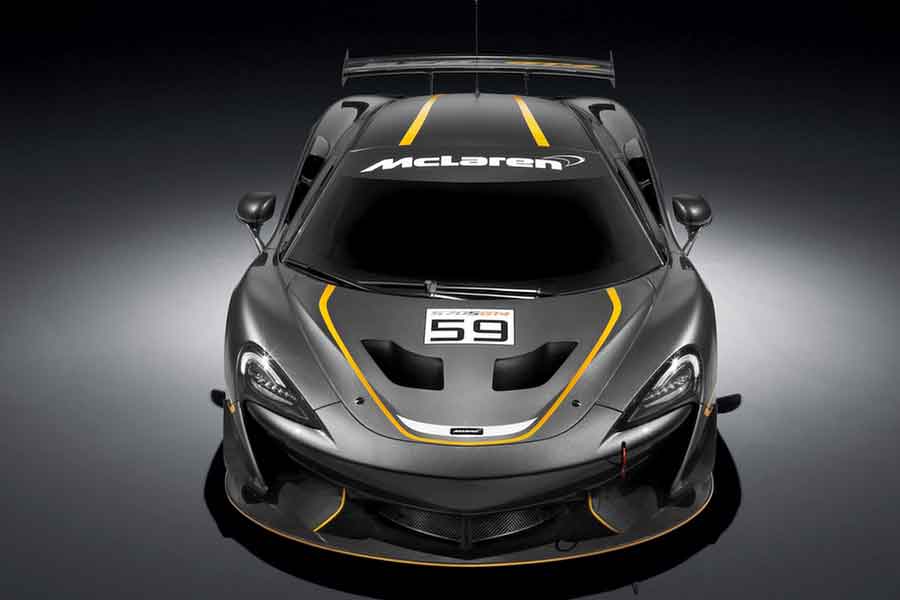 McLaren 570S GT4 front view promo shot