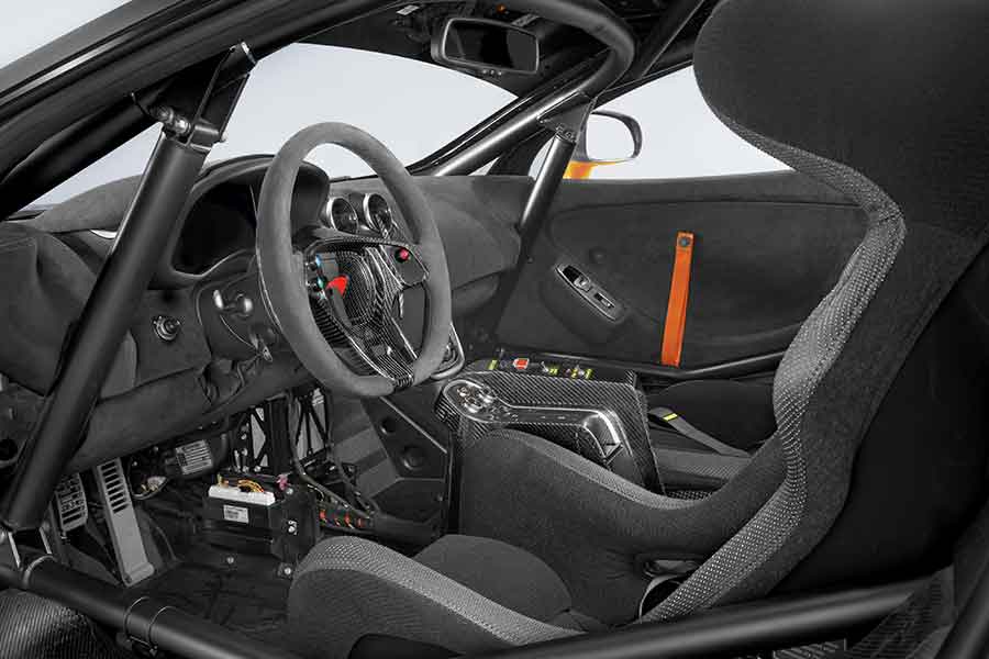 McLaren 570S GT4 interior shot