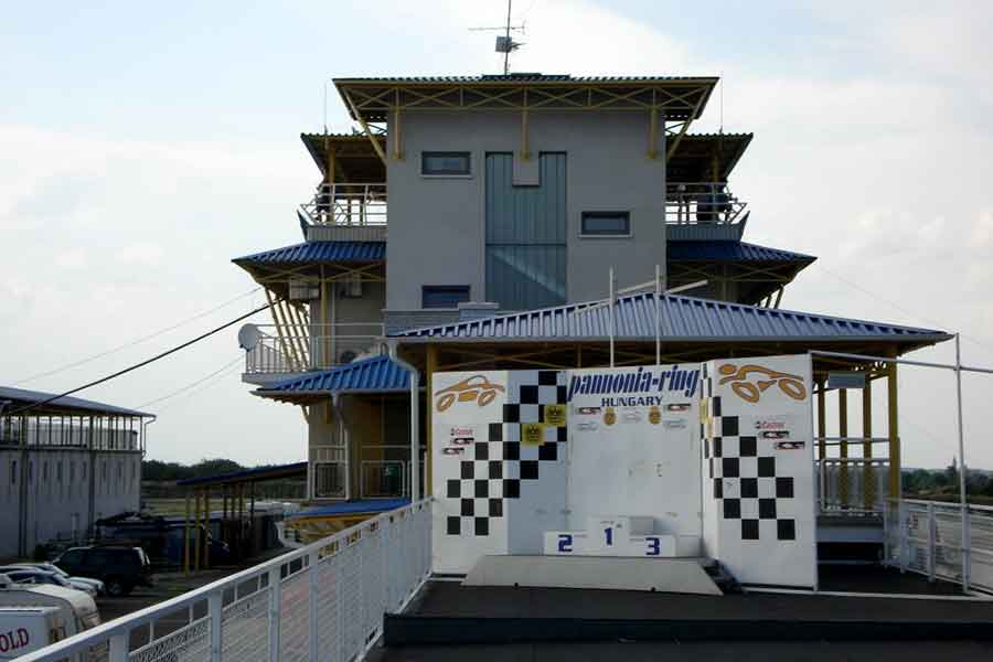 Pannonia Ring podium and control tower
