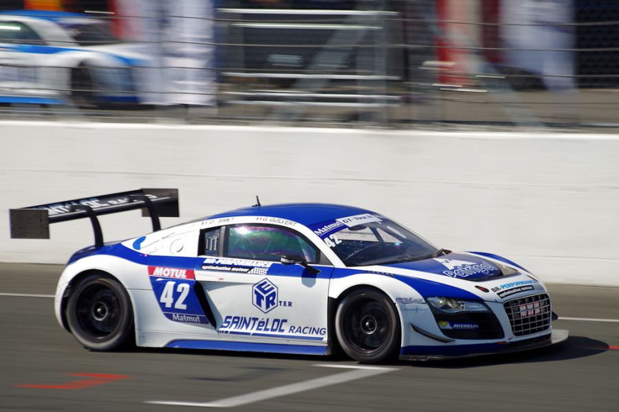 Sainteloc Racing's Audi in the French GT Championship, 2013