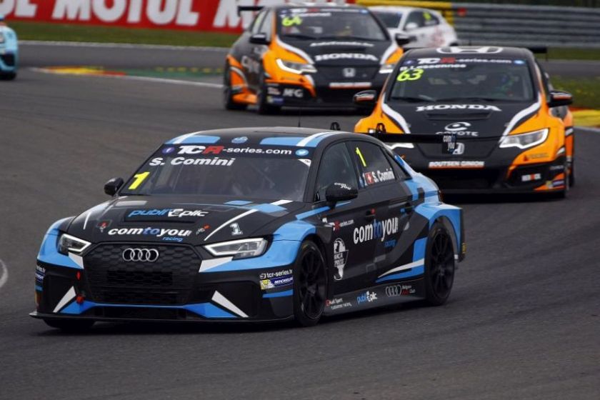 Stefano Comini, TCR Spa, pole and victory