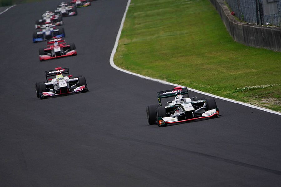 Super Formula Okayama, race 1, Lotterer, Sekiguchi