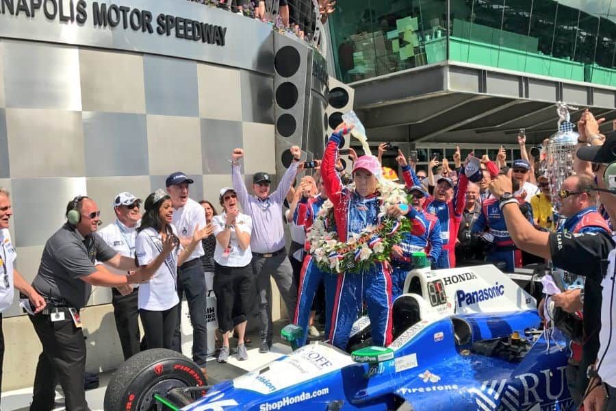 Takuma Sato wins the 101st running of the Indianapolis 500 -