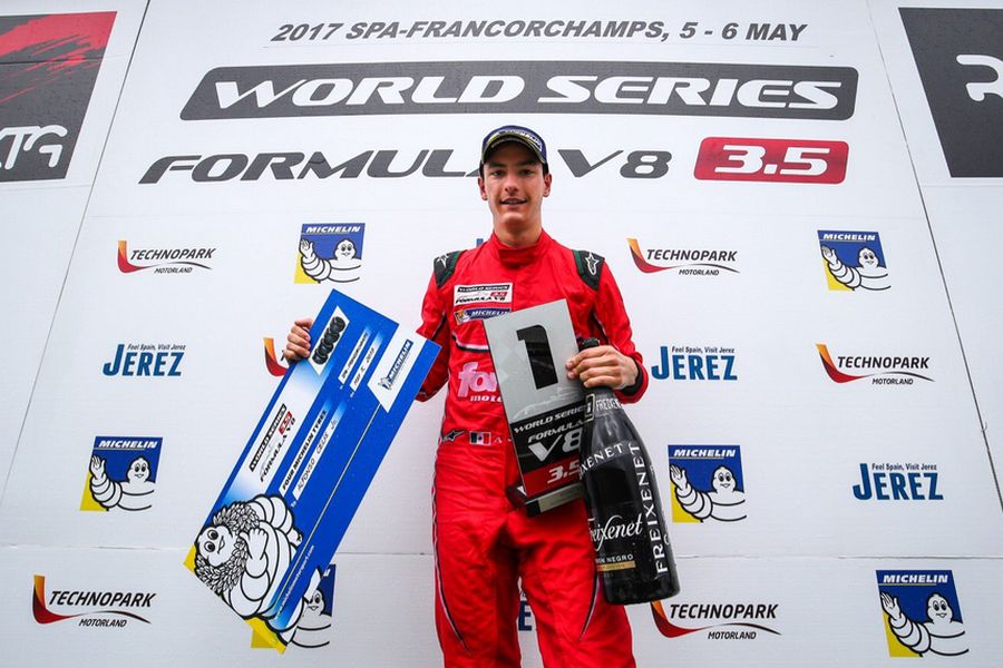Alfonso Celis Jr, winner at Spa