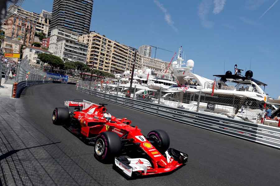 Sebastian Vettel Ferrari 2017 Monaco