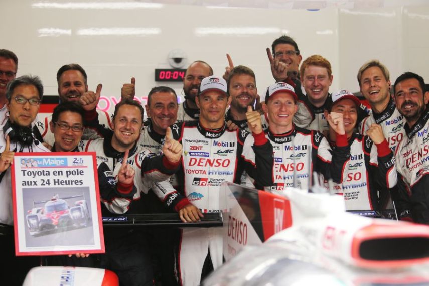 2017 24h Le Mans Toyota Gazoo Racing pole position