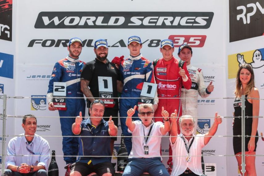 ALCANIZ (ESP) June 23-25 2017 - World Series racing event at Circuito Motorland Aragon. Podium of race 1. © 2017