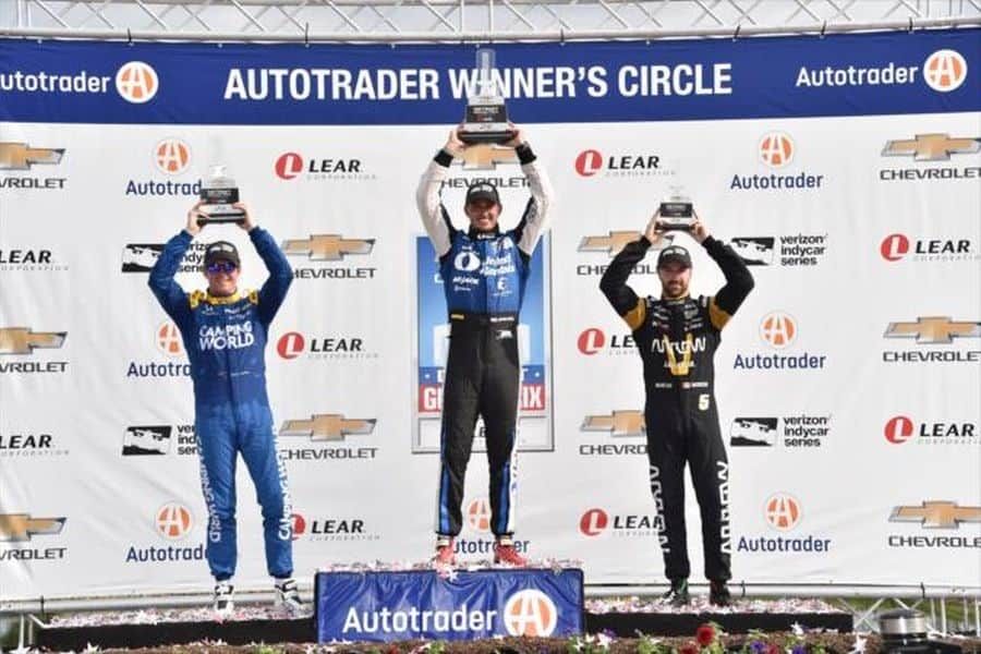 IndyCar Series, 2017 Detroit Grand Prix, race 1 podium