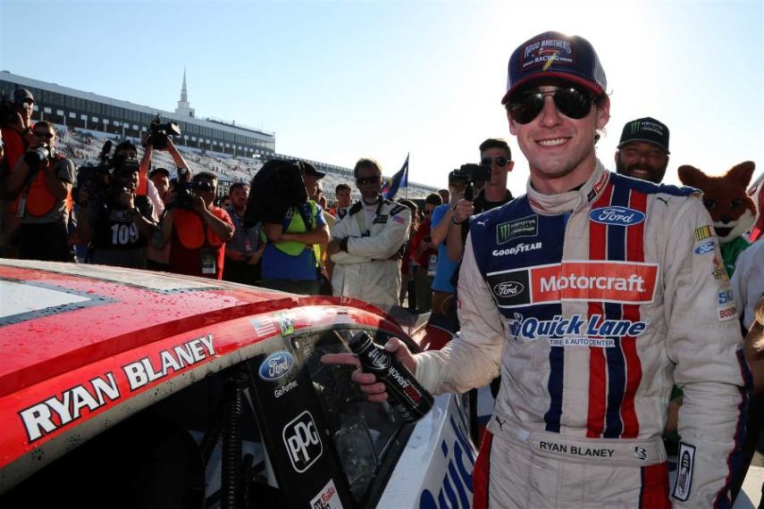 Ryan Blaney wins 2017 Pocono 400