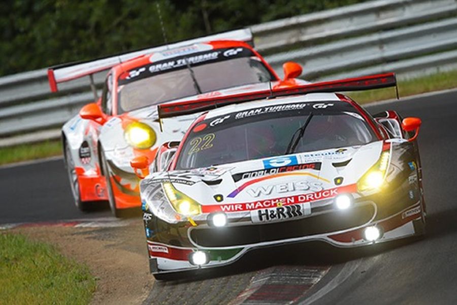 Wochenspiegel Team Monschau Ferrari 488 GT3, VLN round 3 winner