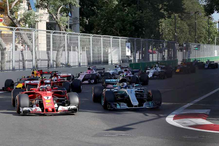Bottas Raikkonen Baku