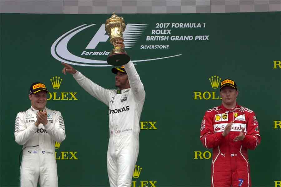 2017 British Grand Prix podium