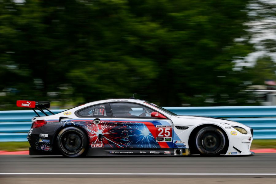 Bill Auberlen and Alexander Sims are the GTLM class winners at the Glen