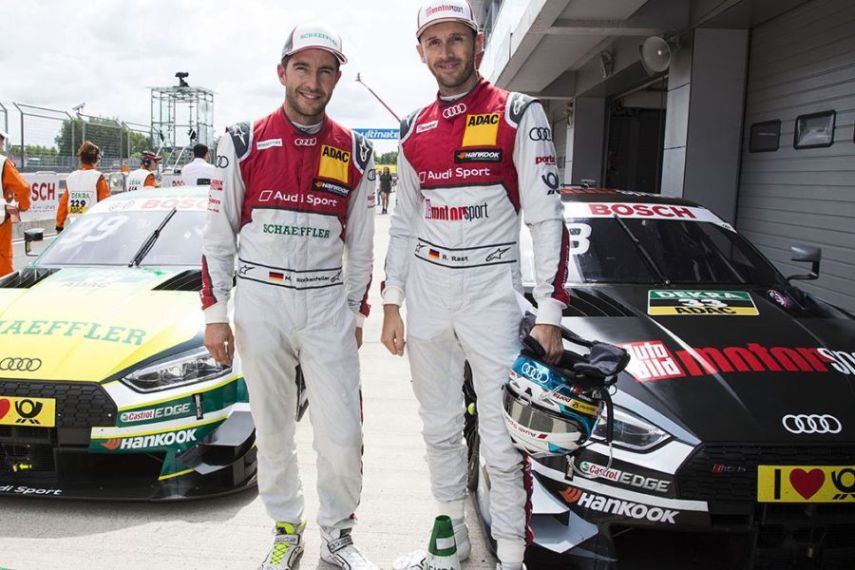 Mike Rockenfeller and Rene Rast, DTM Moscow