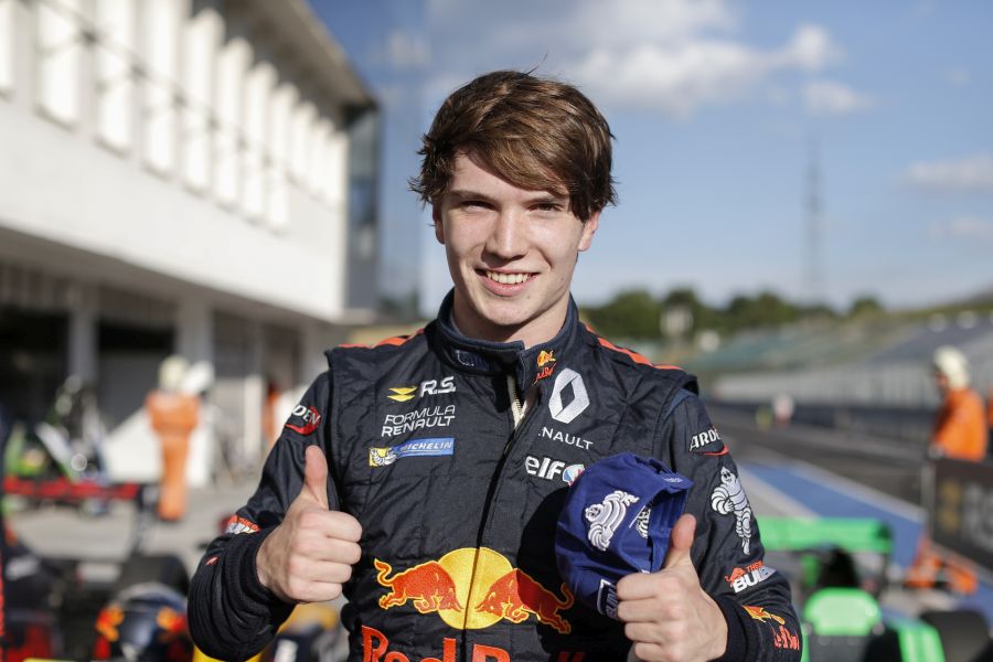Race 1 winner Daniel Ticktum