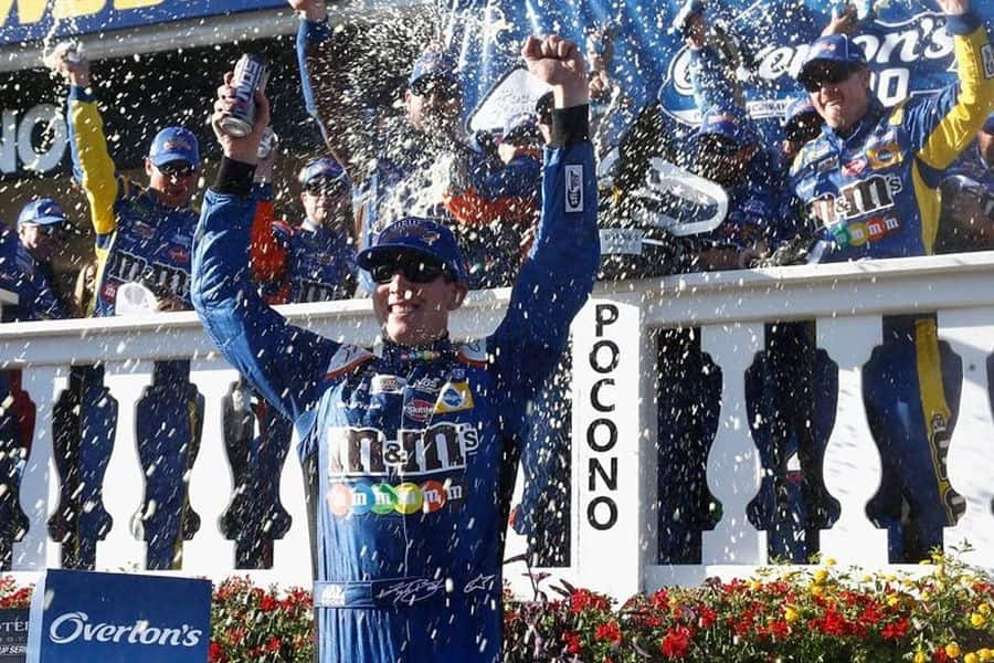 Kyle Busch wins at Pocono Raceway