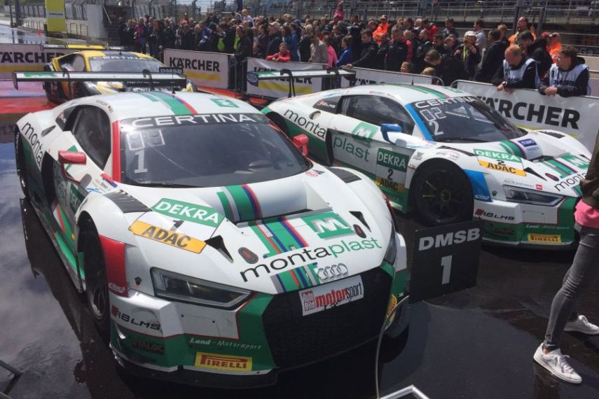 Land Motorsport's Audis at Zandvoort, ADAC GT Masters