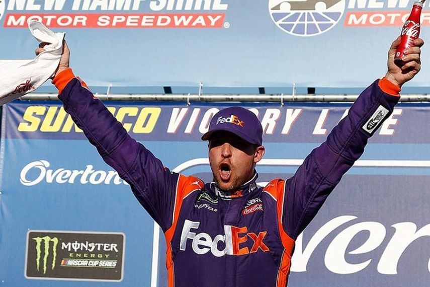 Denny Hamlin wins Overton's 301