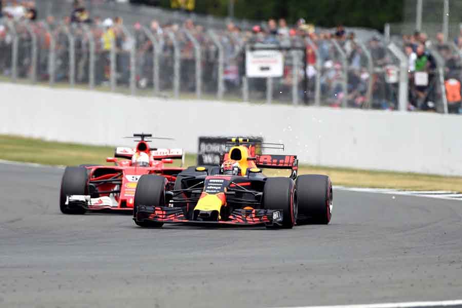 Vettel Verstappen British Grand Prix 2017