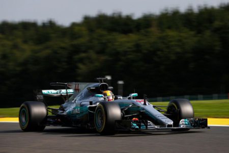 Lewis Hamilton at Spa-Francorchamps
