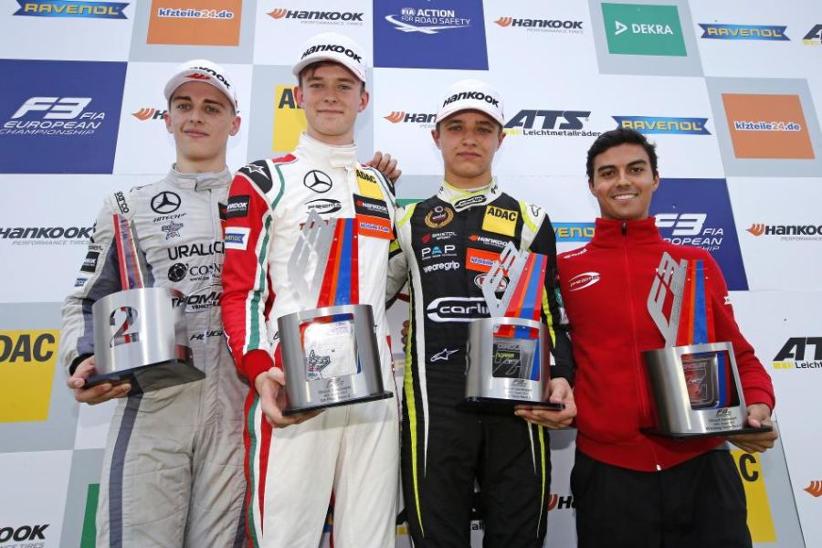 Formula 3 European Championship, Zandvoort race 2 podium