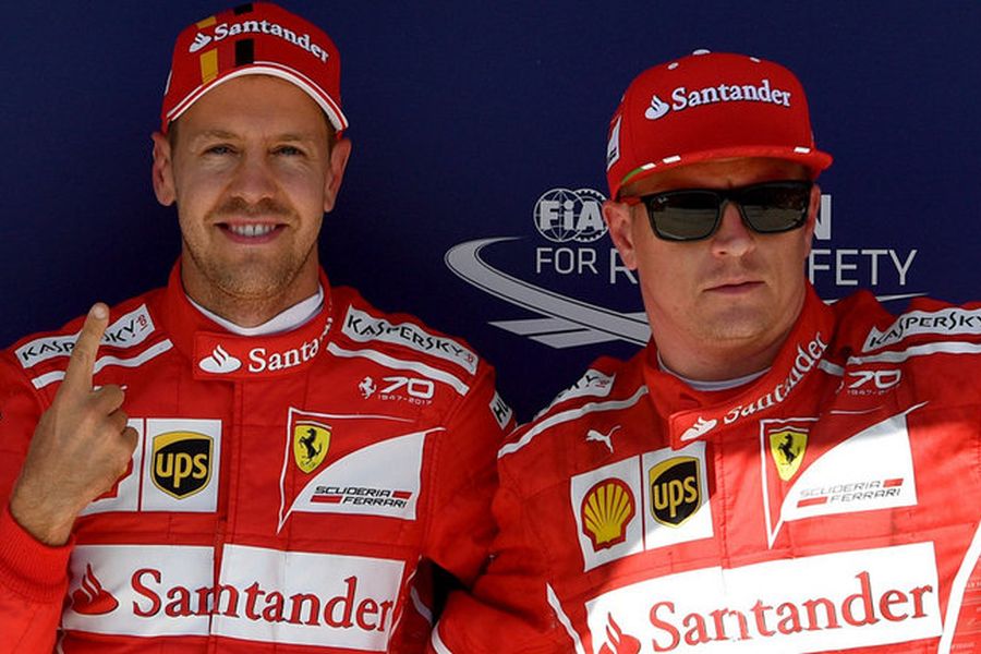 Sebastian Vettel, Kimi Raikkonen