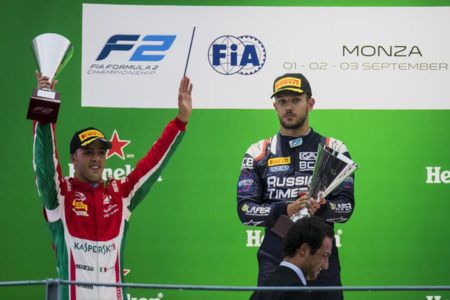 Antonio Fuoco and Luca Ghiotto, F2 Monza